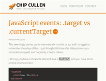 Tablet Screenshot of chipcullen.com